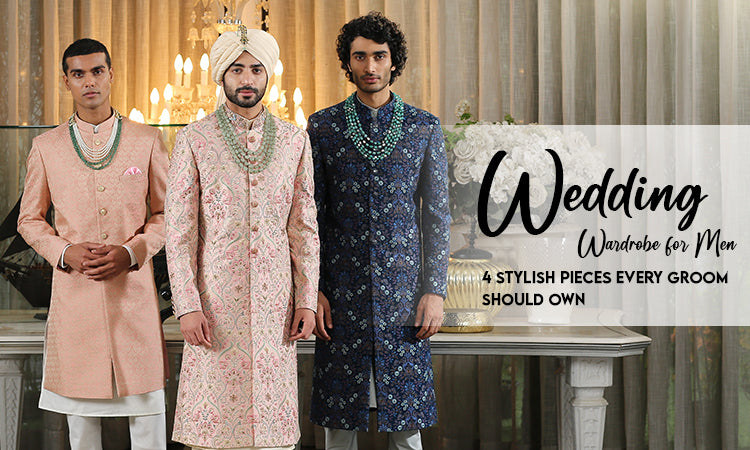 Men Wedding Dress Sherwani for Men Wedding White SHR-KLQ-1132 Men Reception  Dress – iBuyFromIndia